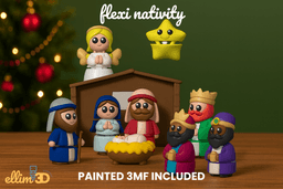 Flexi Nativity - all 11 Files Included 3d model