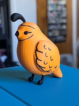 Chunky Quail figure 3d model