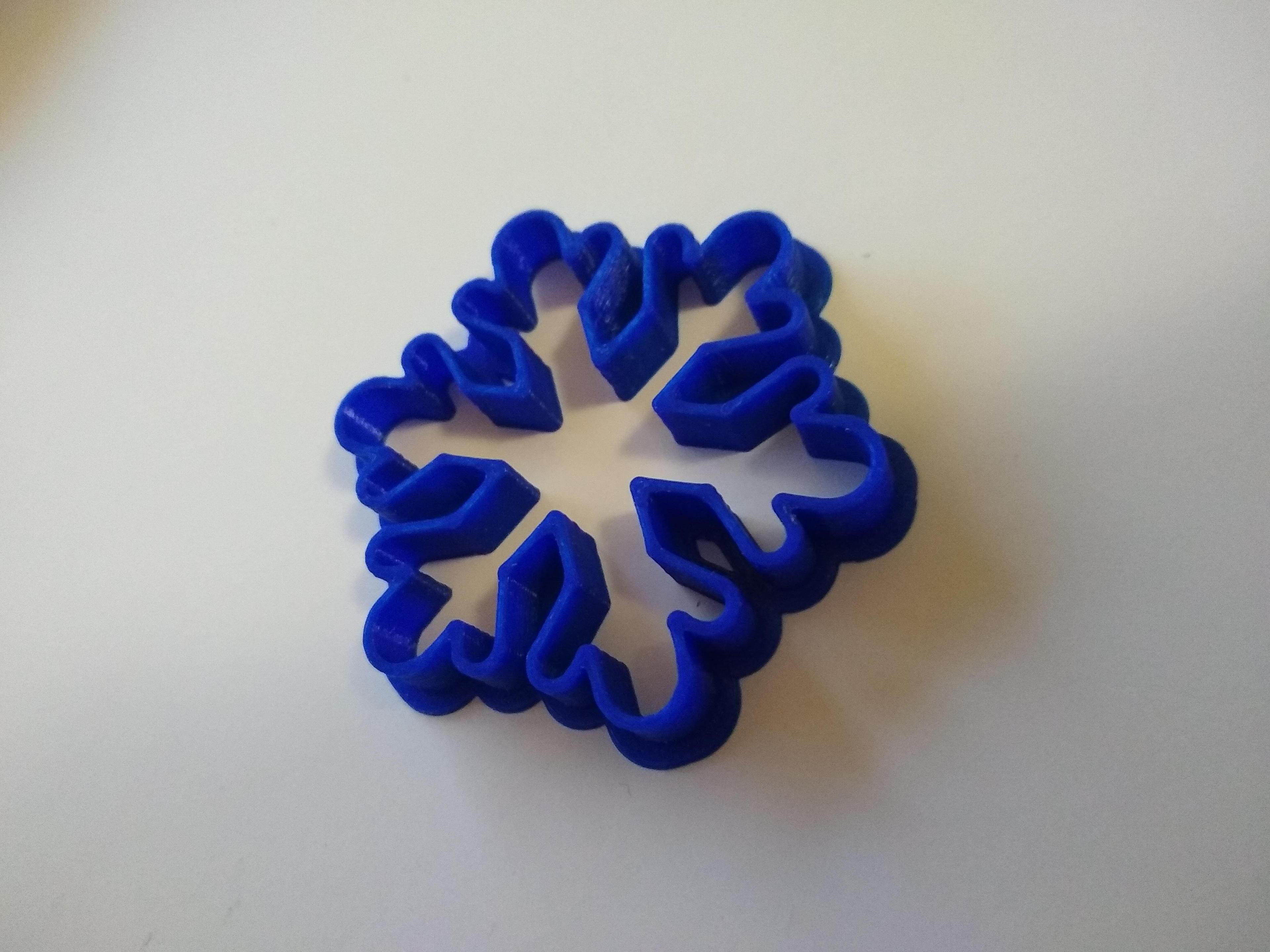 Snowflake Cookie Cutter 3d model
