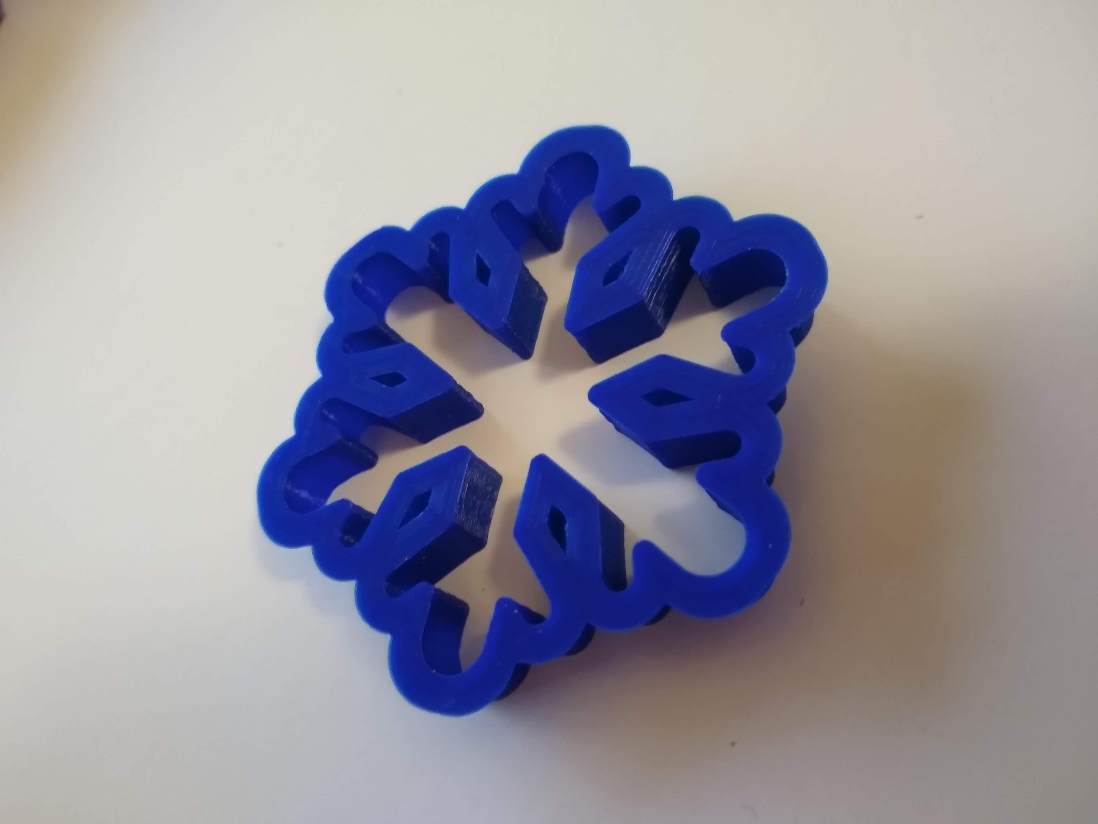 Snowflake Cookie Cutter 3d model