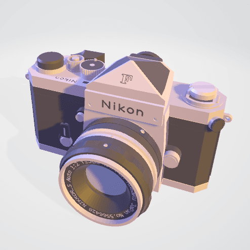 Nikon F Camera 3d model