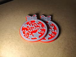 Merry Christmas Ornament – Two Versions for Any Setup 3d model