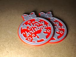 Merry Christmas Ornament – Two Versions for Any Setup 3d model