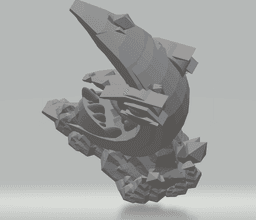 FHW: Evil Moon Statue 3d model