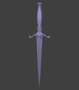 Ivory Royal Stiletto Dagger 3d model