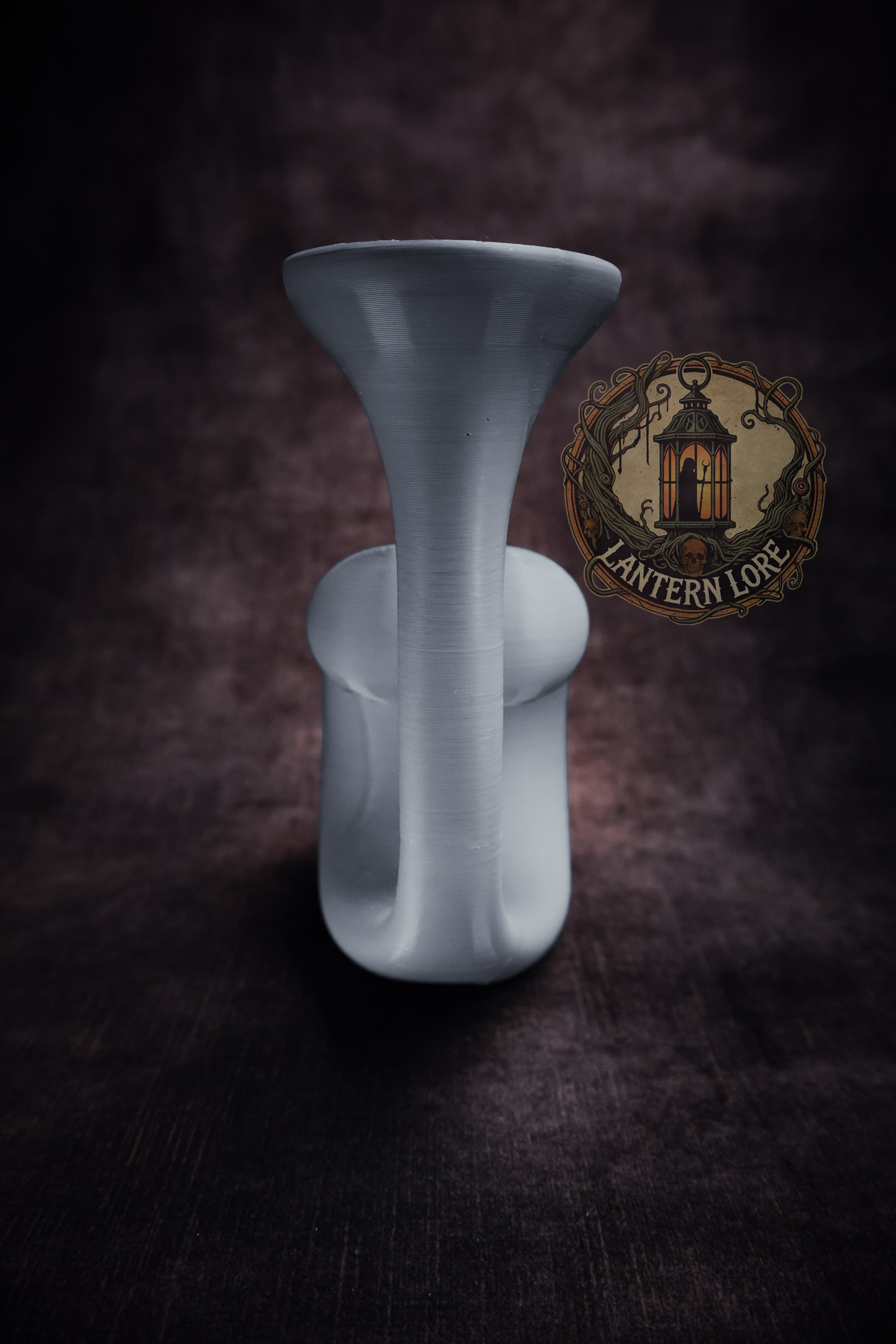 Swirly Bone LED Tealight (Pre Supported) 3d model