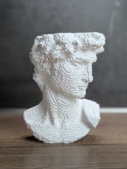 David Pixel Vase 3d model