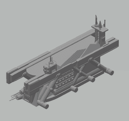 FHW: Amazingly simple Ironing board v1 spaceship 3d model