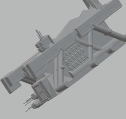 FHW: Amazingly simple Ironing board v1 spaceship 3d model