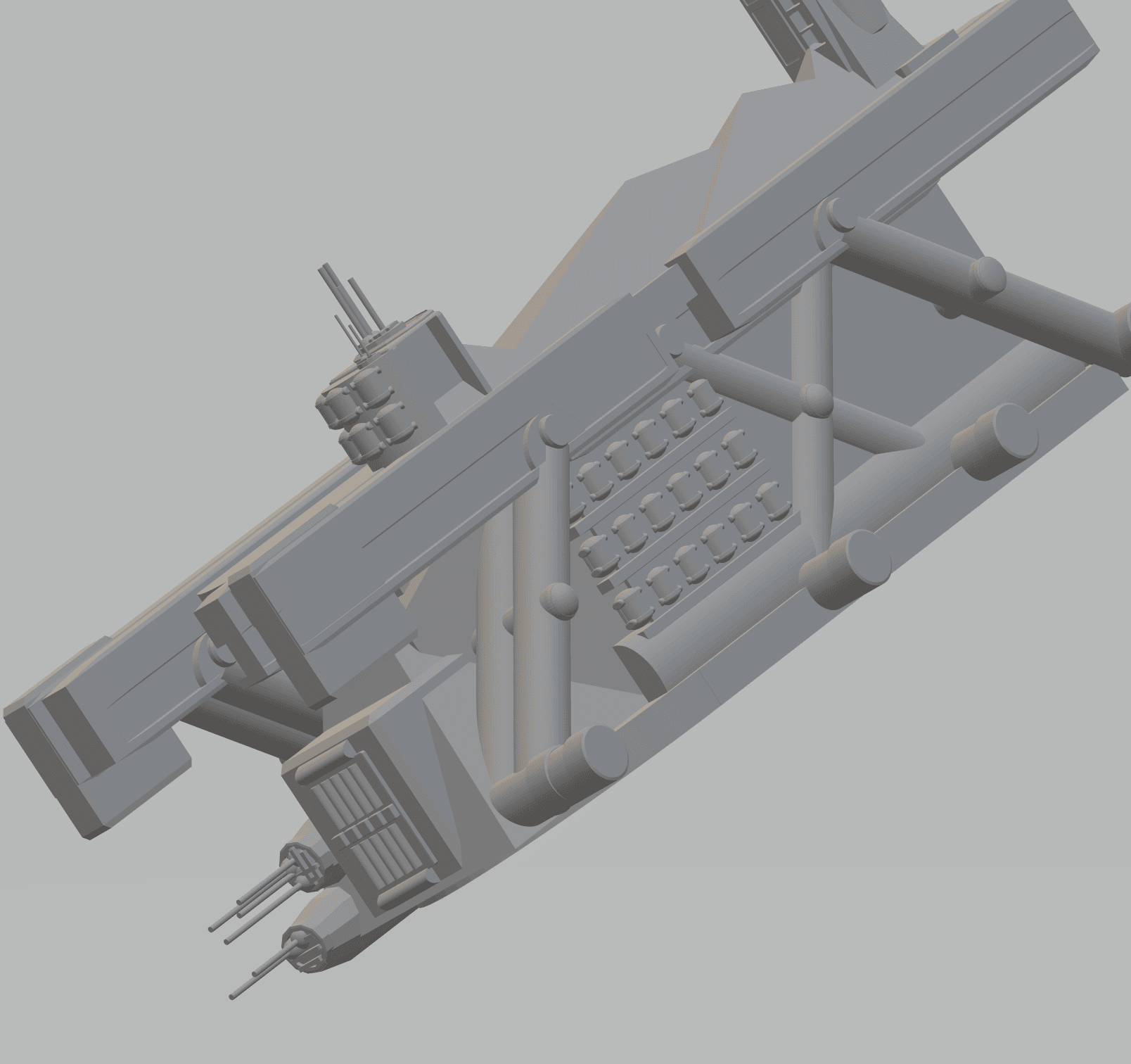 FHW: Amazingly simple Ironing board v1 spaceship 3d model