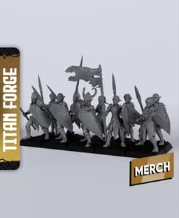 Forest Guards - With Free Dragon - 5e DnD Inspired for RPG and Wargamers 3d model