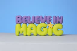 Believe in Magic 3d Standing decoration 3d model