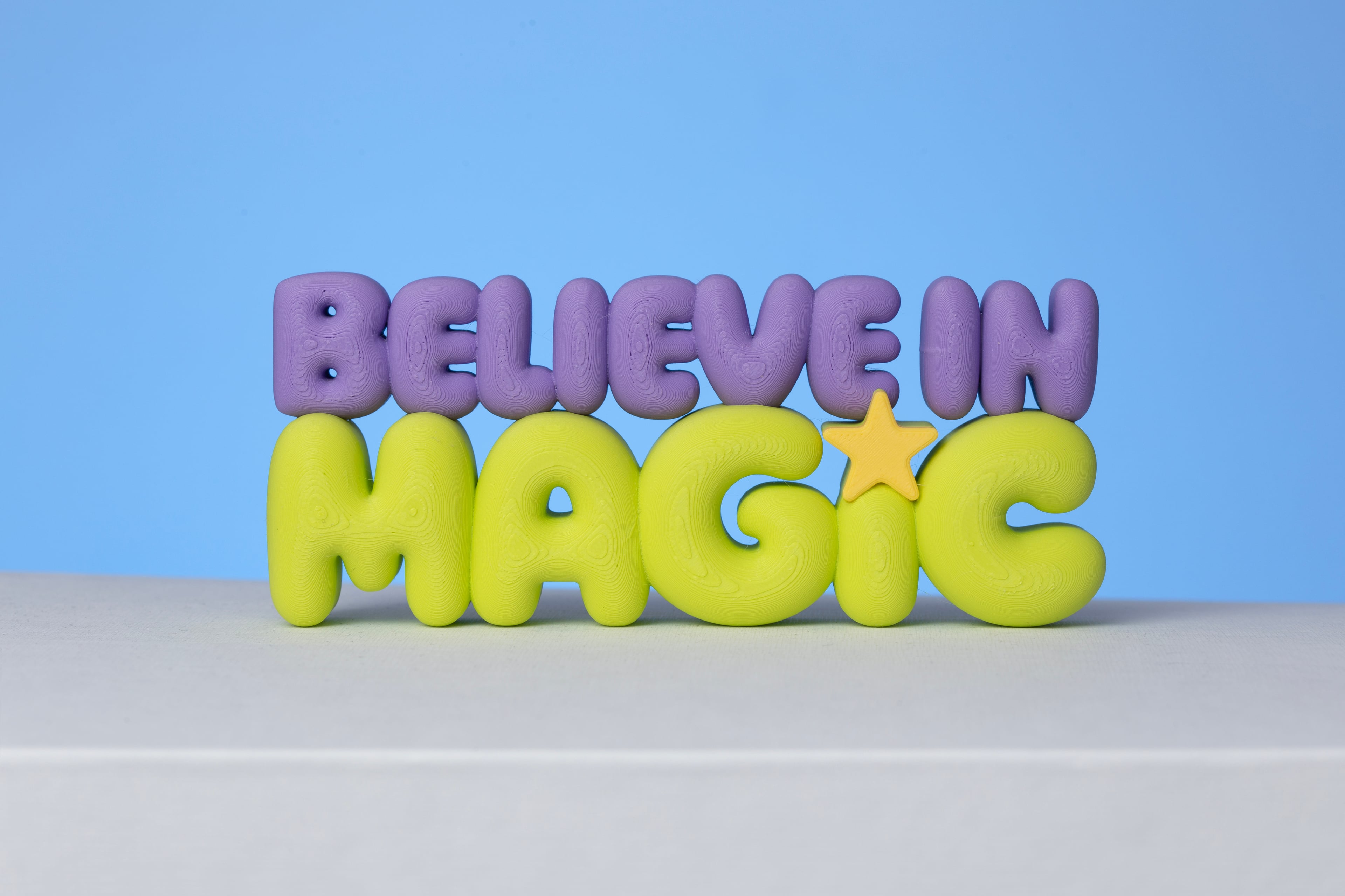 Believe in Magic 3d Standing decoration 3d model