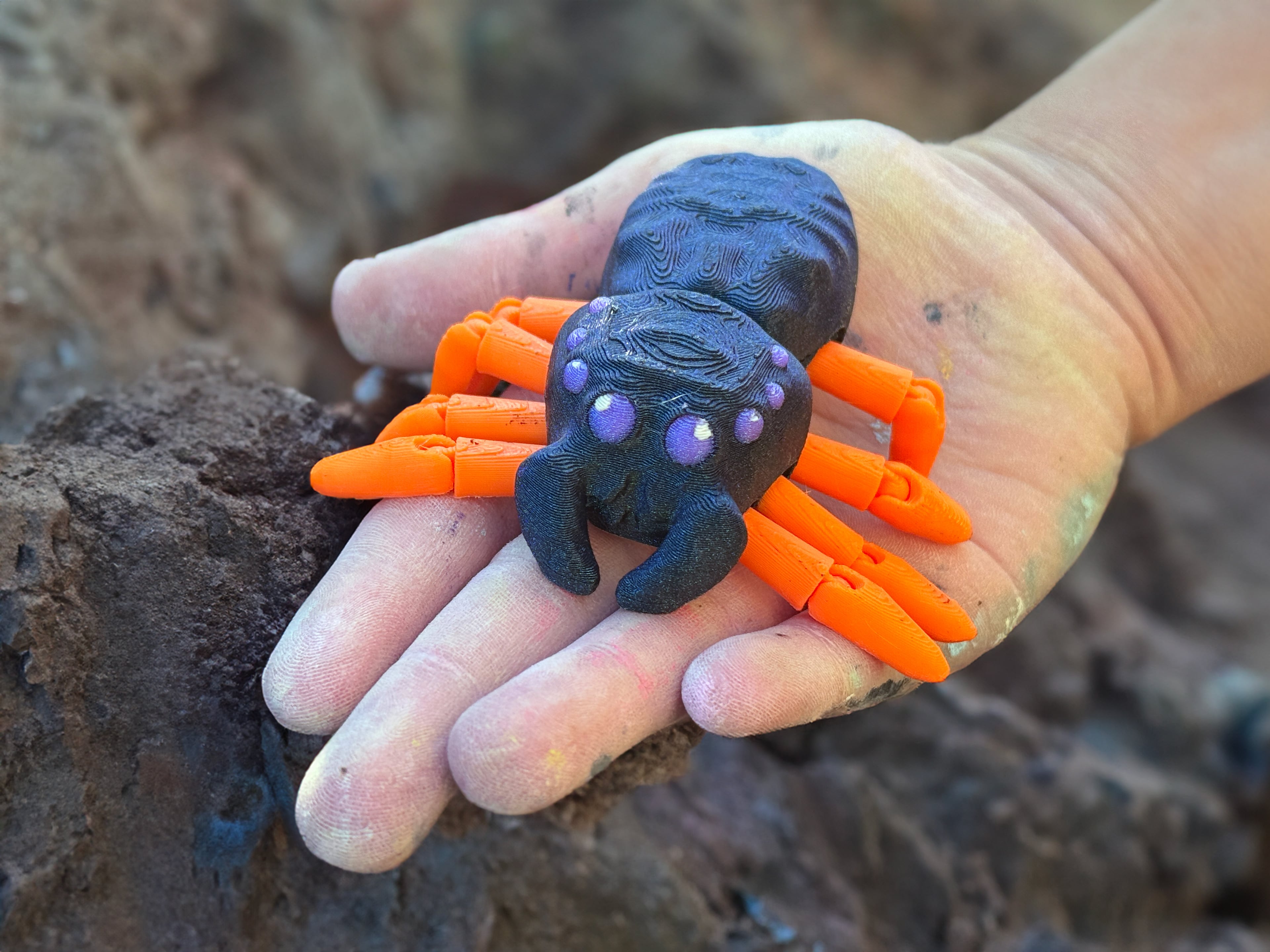Teal Cat Creative Skeletorus Spider.stl 3d model