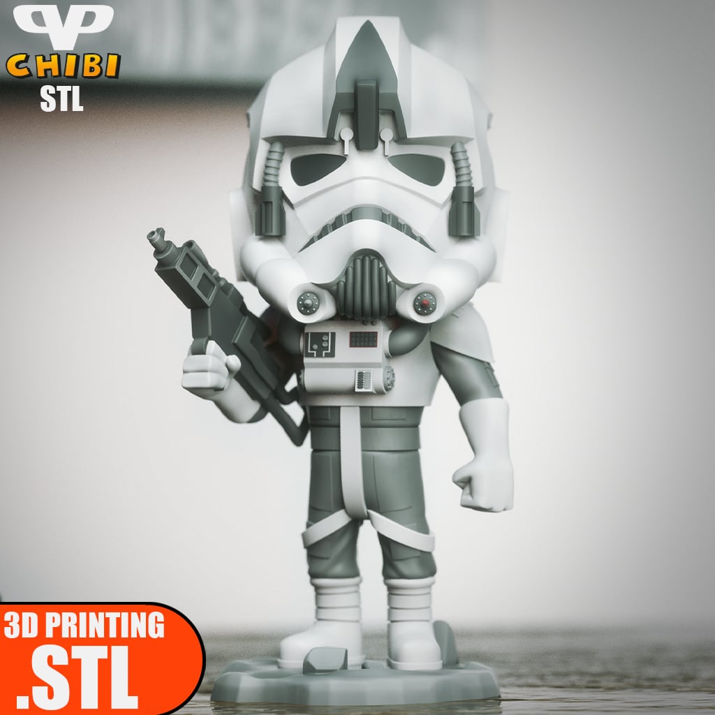 At-At Pilot Chibi STL for 3D Printing ChibiSTL 3DXM 3d model