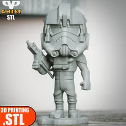 At-At Pilot Chibi STL for 3D Printing ChibiSTL 3DXM 3d model