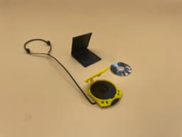 Miniature CD Player Set: 1/6 Scale Walkman, Headphones, CD - 3D Printing STL File 3d model