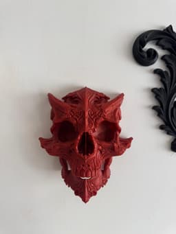 Demon Skull Gothic Home Decor Skul Wall Decor 3d model