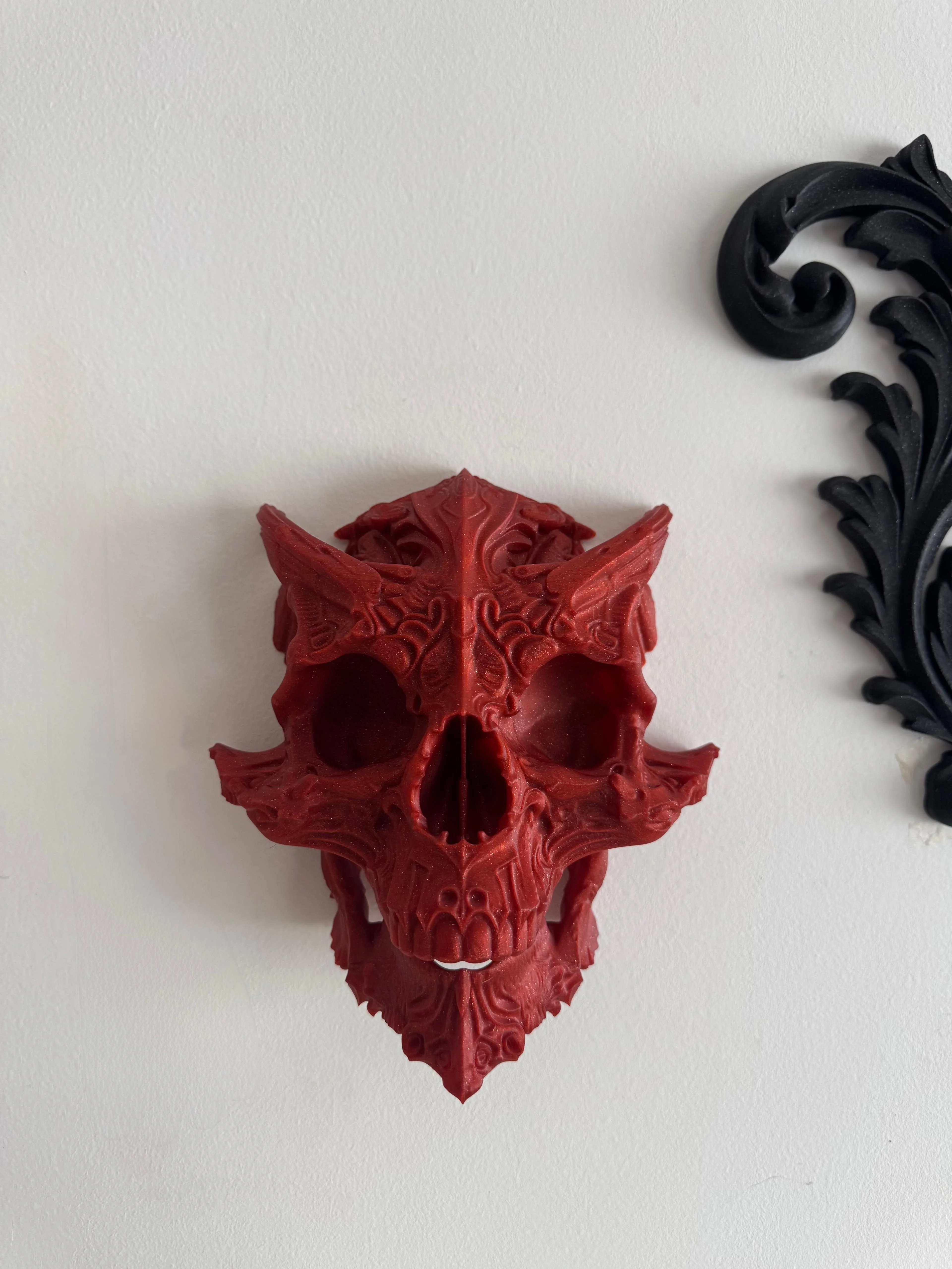 Demon Skull Gothic Home Decor Skul Wall Decor 3d model