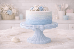 Cake Stand STL with Bow – Elegant Dessert Display Pedestal, Coquette Decor, Fully Resizable 3D Print 3d model