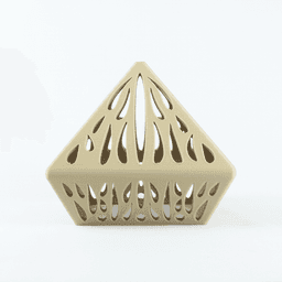 The Queen Hanging Orchid Flower Planter STL 3D Print File, Home Decor Planter for Plants 3d model