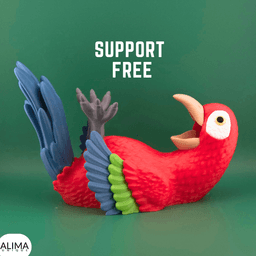 Parrot Wine Holder / Print in individual Parts / Home Decoration 3d model