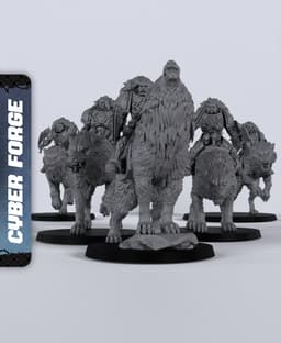 Fenrir Cavalry - With Free Cyberpunk - Sci-Fi Gift Ideas for RPG and Wargamers 3d model