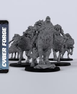 Fenrir Cavalry - With Free Cyberpunk - Sci-Fi Gift Ideas for RPG and Wargamers 3d model