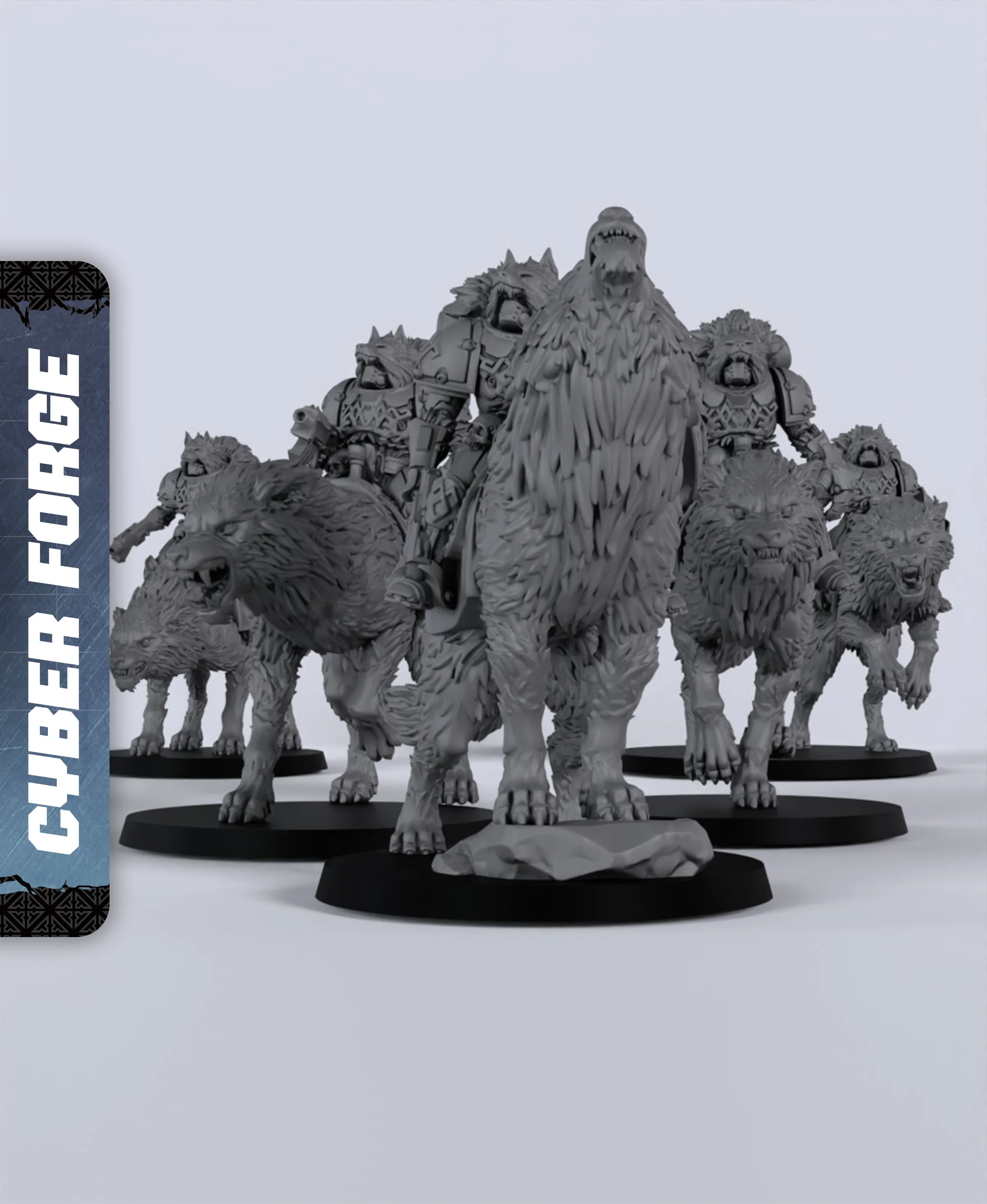 Fenrir Cavalry - With Free Cyberpunk - Sci-Fi Gift Ideas for RPG and Wargamers 3d model