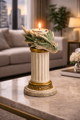 Dragon Head Candle Holder STL 3d model