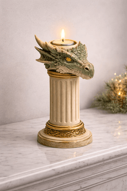 Dragon Head Candle Holder STL 3d model