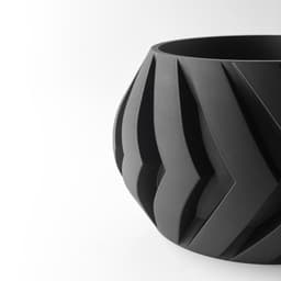 The Manse Planter Pot with Drainage: Tray & Stand Included | Modern and Unique Home Decor 3d model