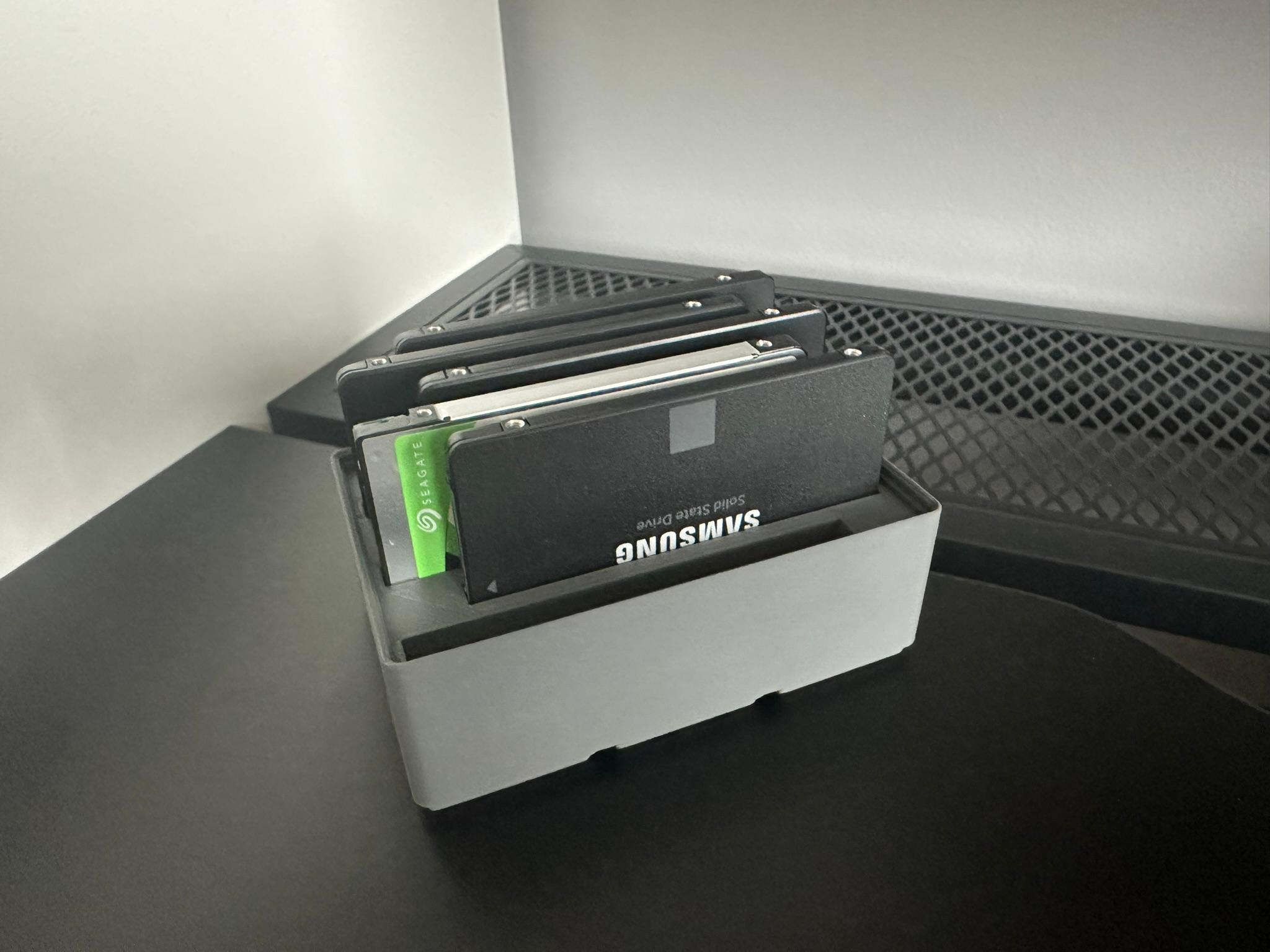 Gridfinity 2x3 SATA Storage 3d model
