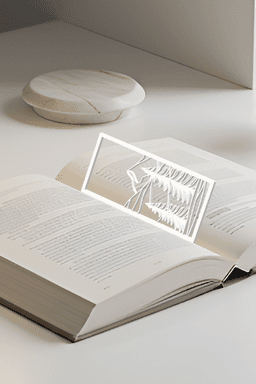 Mountain View Bookmark, Creativity Bookmark, Gift Idea 3d model