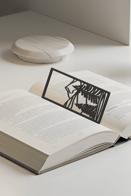 Mountain View Bookmark, Creativity Bookmark, Gift Idea 3d model