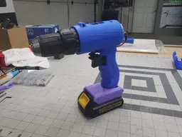 DeWalt Drill Shell with 3D Scanned Grip 3d model