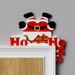 Santa Claus Door Topper 3d model