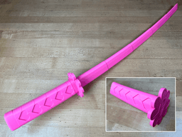 Mitsuri’s Print-in-Place Collapsing Sword 3d model