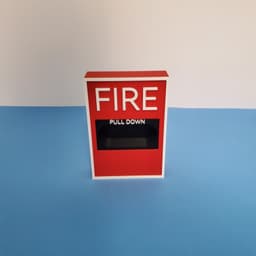 Fire Alarm Key Holder — Functional Pull-Down Novelty Key Rack 3d model