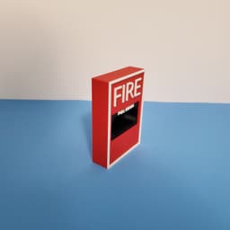 Fire Alarm Key Holder — Functional Pull-Down Novelty Key Rack 3d model