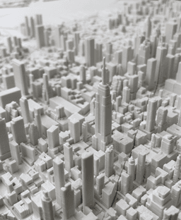 MANHATTAN, Skyline 3D map 3d model