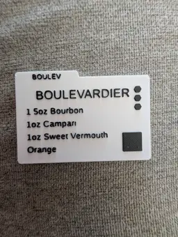 Cocktail Recipe Cards - Customizable 3d model