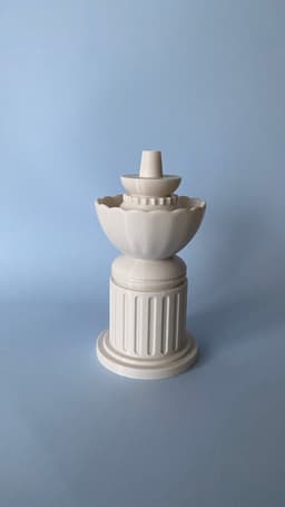 Roman Column Flower Vase 3d model
