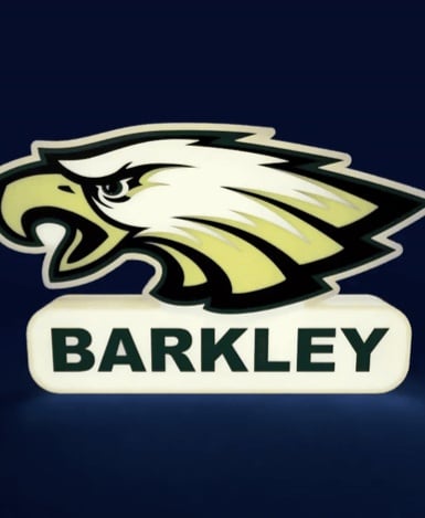 Philadelphia Eagles Sign - LED Strip Compatible 3d model