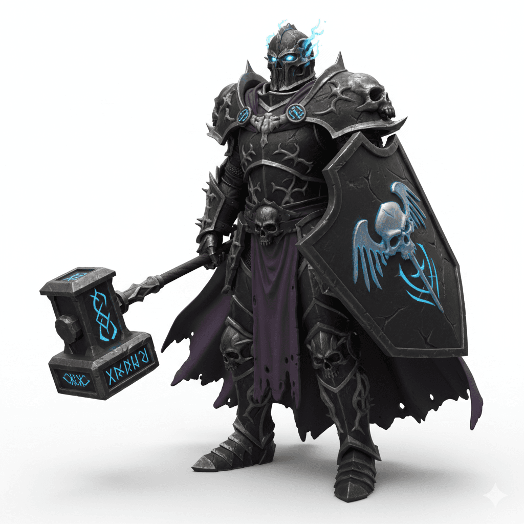 Graveyard Paladin Holy Knight Warrior 3d model