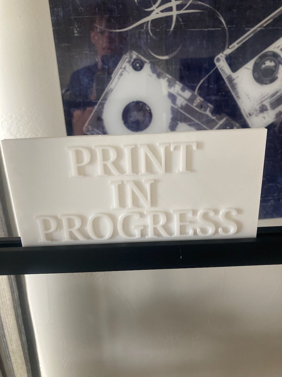 PRINT IN PROGRESS SIGN FOR BAMBU LAB P1P 3d model