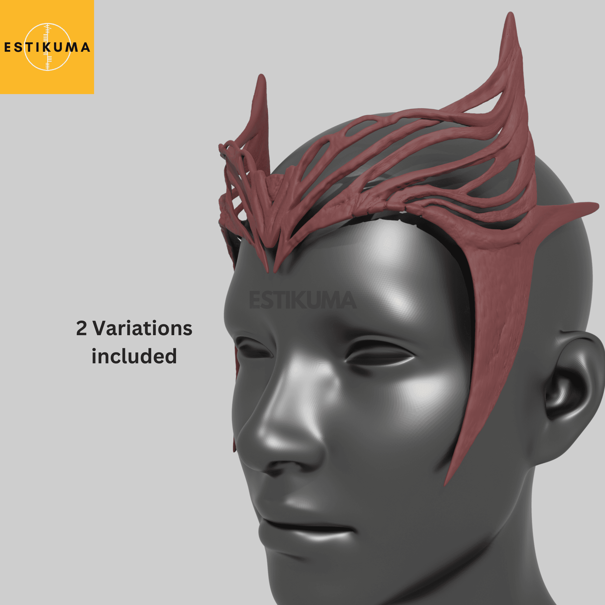 Scarlet Witch - Weathered & Clean Headpiece 3d model