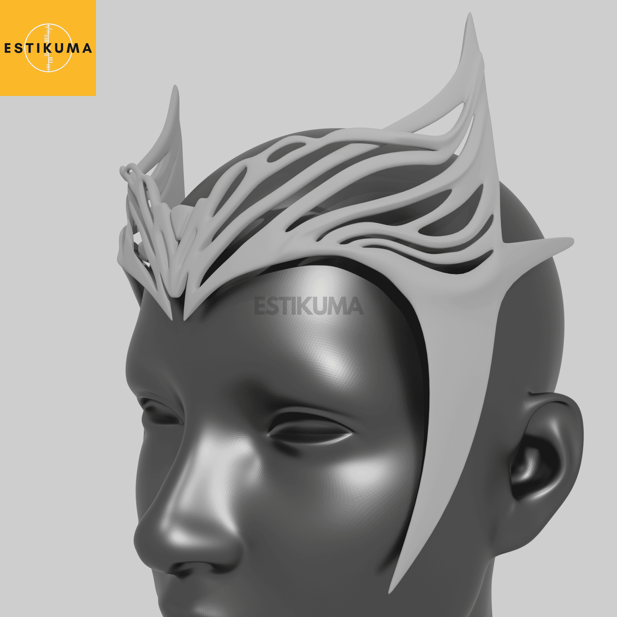 Scarlet Witch - Weathered & Clean Headpiece 3d model