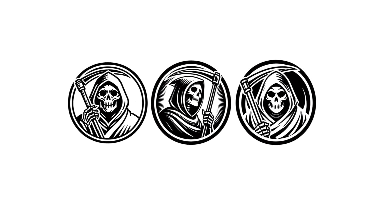 Leather Stamps 100mm Grim Reapers #1 3d model