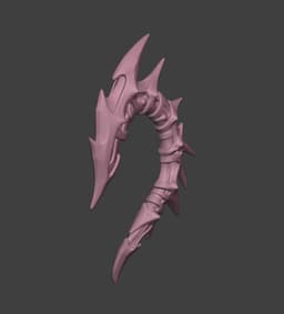 Dragon Bone Ear Cuffs 3d model